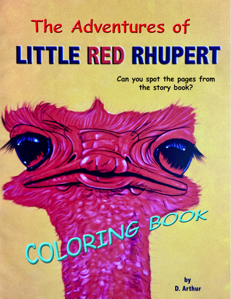 The Adventures of Little Red Rhupert |  Coloring book